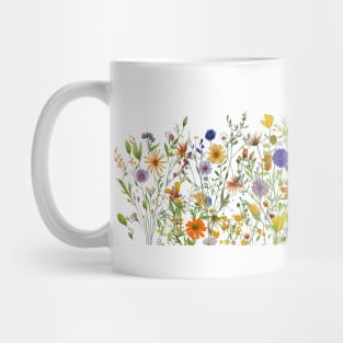 Vibrant wild flowers Mug